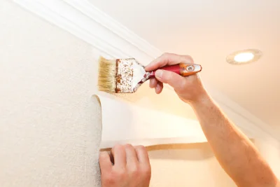 Pose de papier peint à Sainte-Soulle — revêtements muraux et toiles de verre